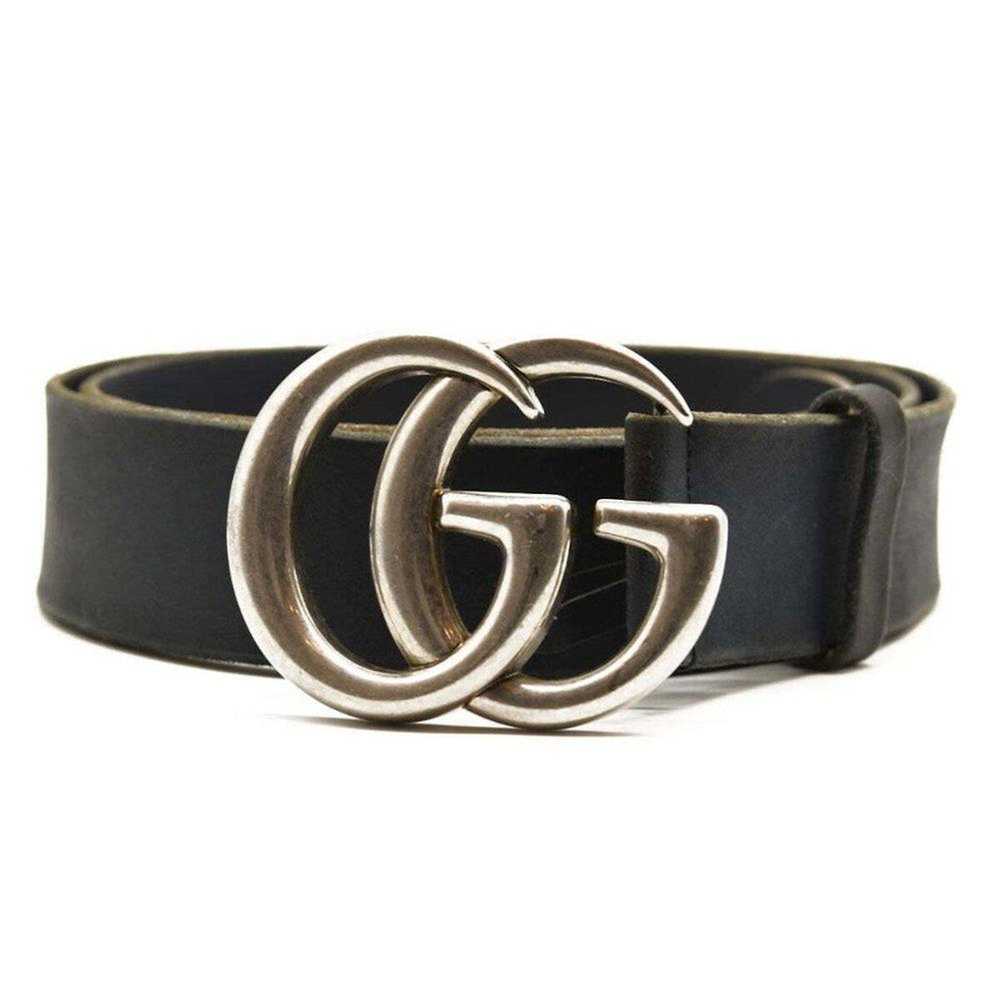 Gucci GUCCI Textured Calfskin Double G 40mm Belt … - image 1