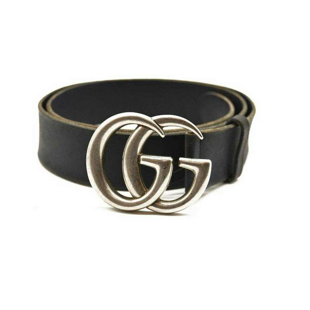 Gucci GUCCI Textured Calfskin Double G 40mm Belt … - image 2