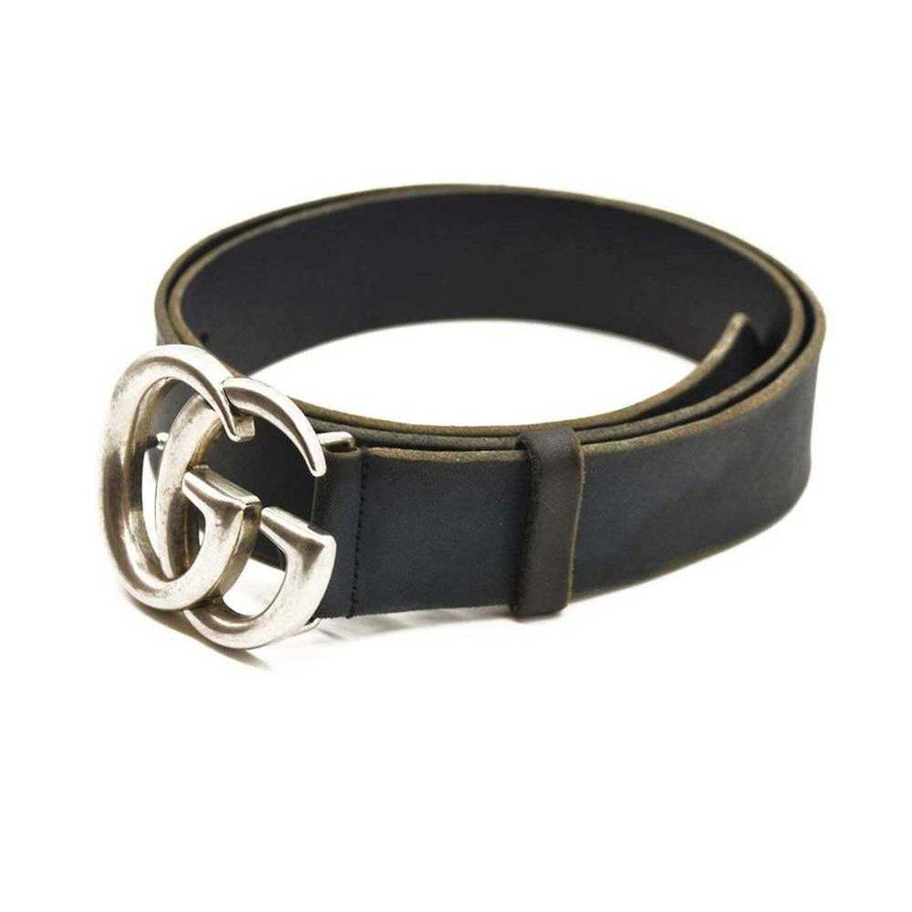 Gucci GUCCI Textured Calfskin Double G 40mm Belt … - image 3