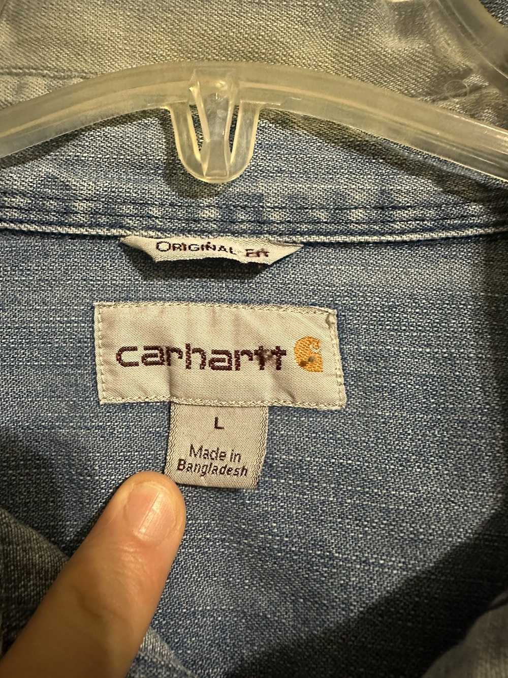 Carhartt × Streetwear × Vintage Carhartt Chambray… - image 4