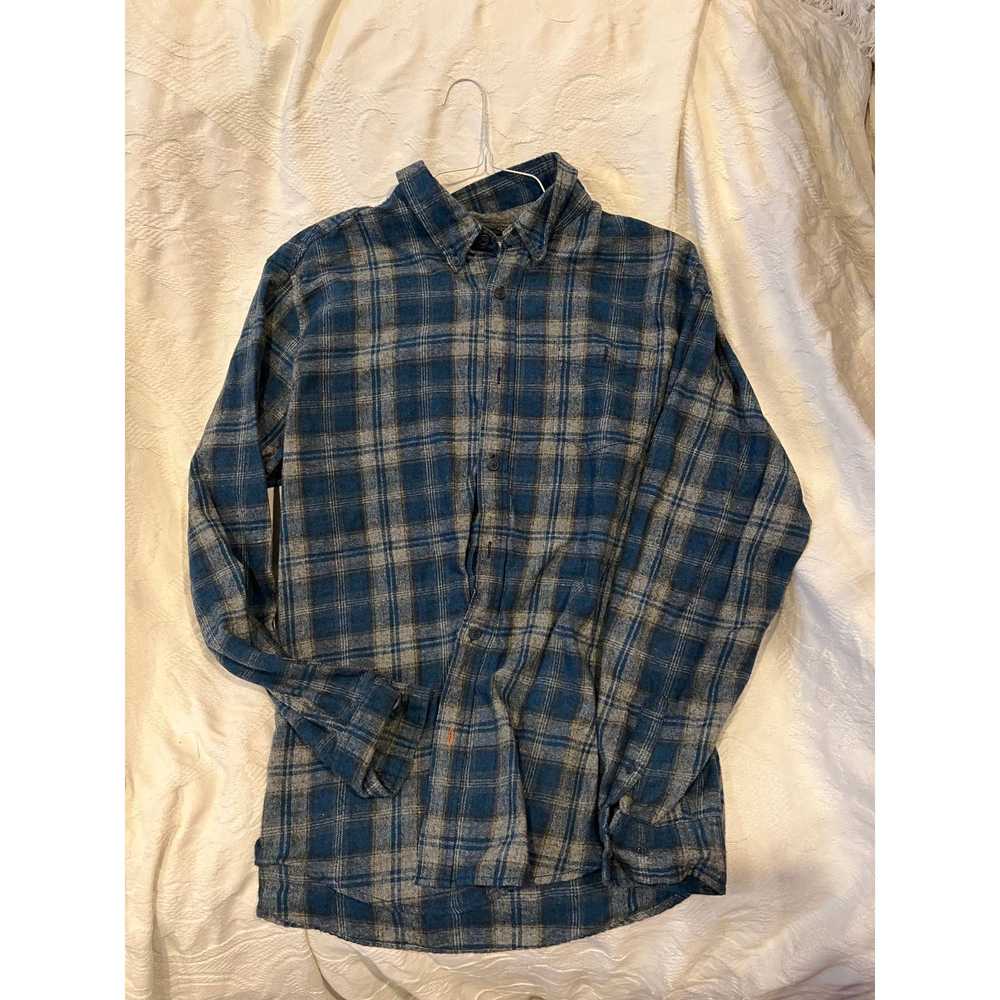 Weatherproof Weatherproof Blue Checkered Flannel … - image 1