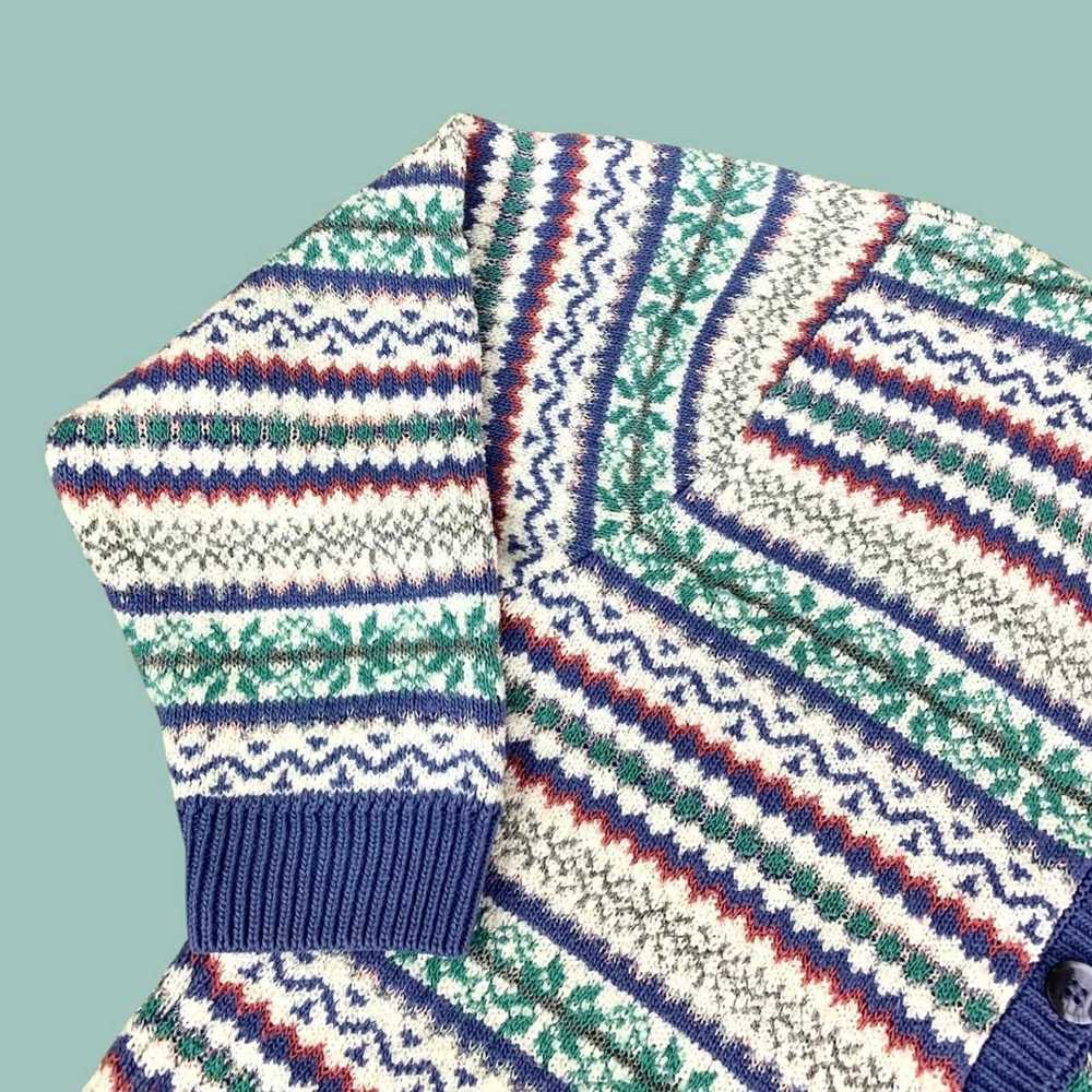 Vintage Vintage 90s Winter Cardigan Sweater - image 4