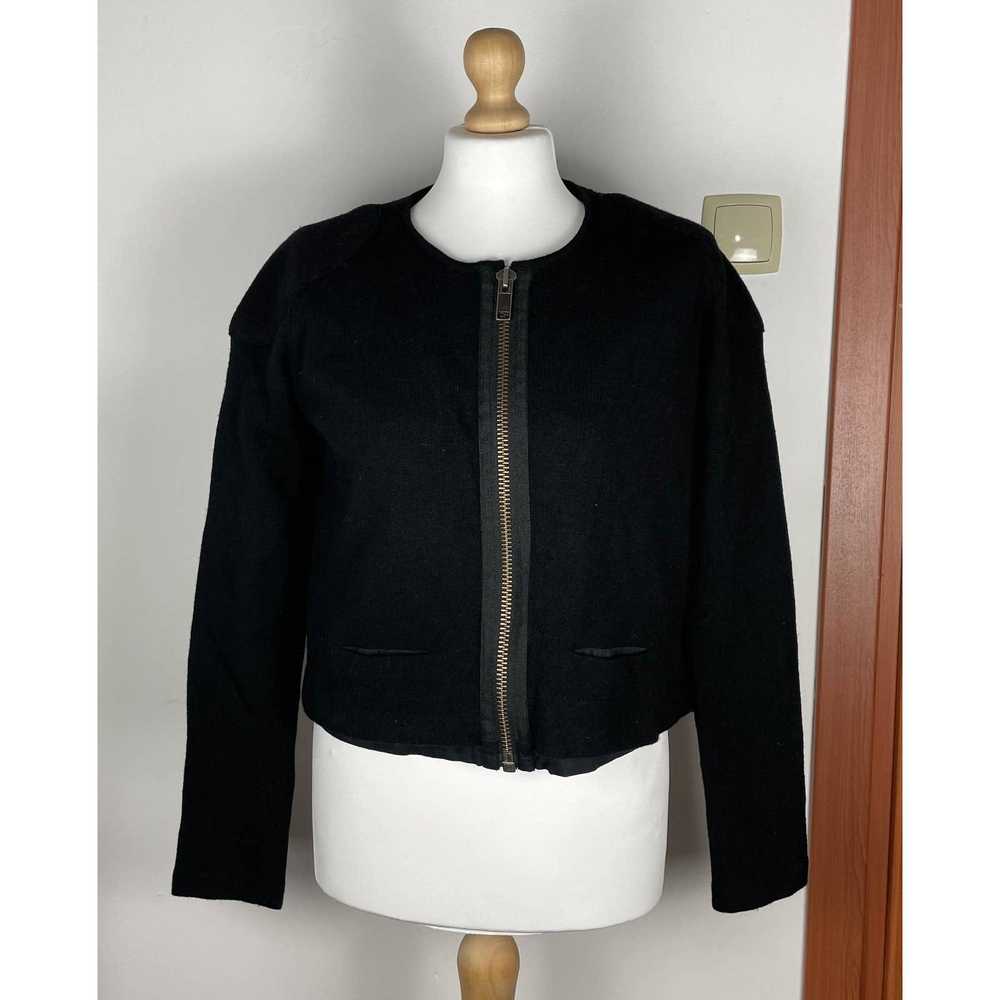Acne Studios Acne Women's Black Wool Full Zip Cro… - image 1