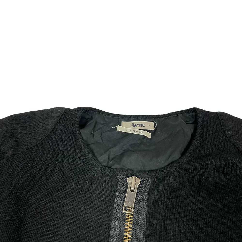 Acne Studios Acne Women's Black Wool Full Zip Cro… - image 3