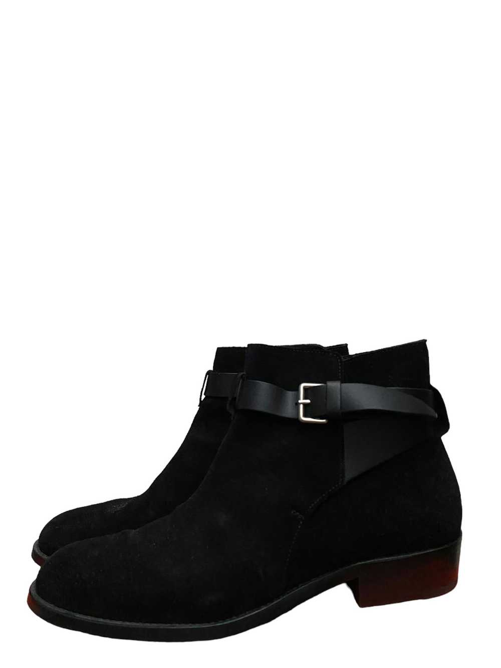 Sandro Black Suede Boots Jodhpur - image 2