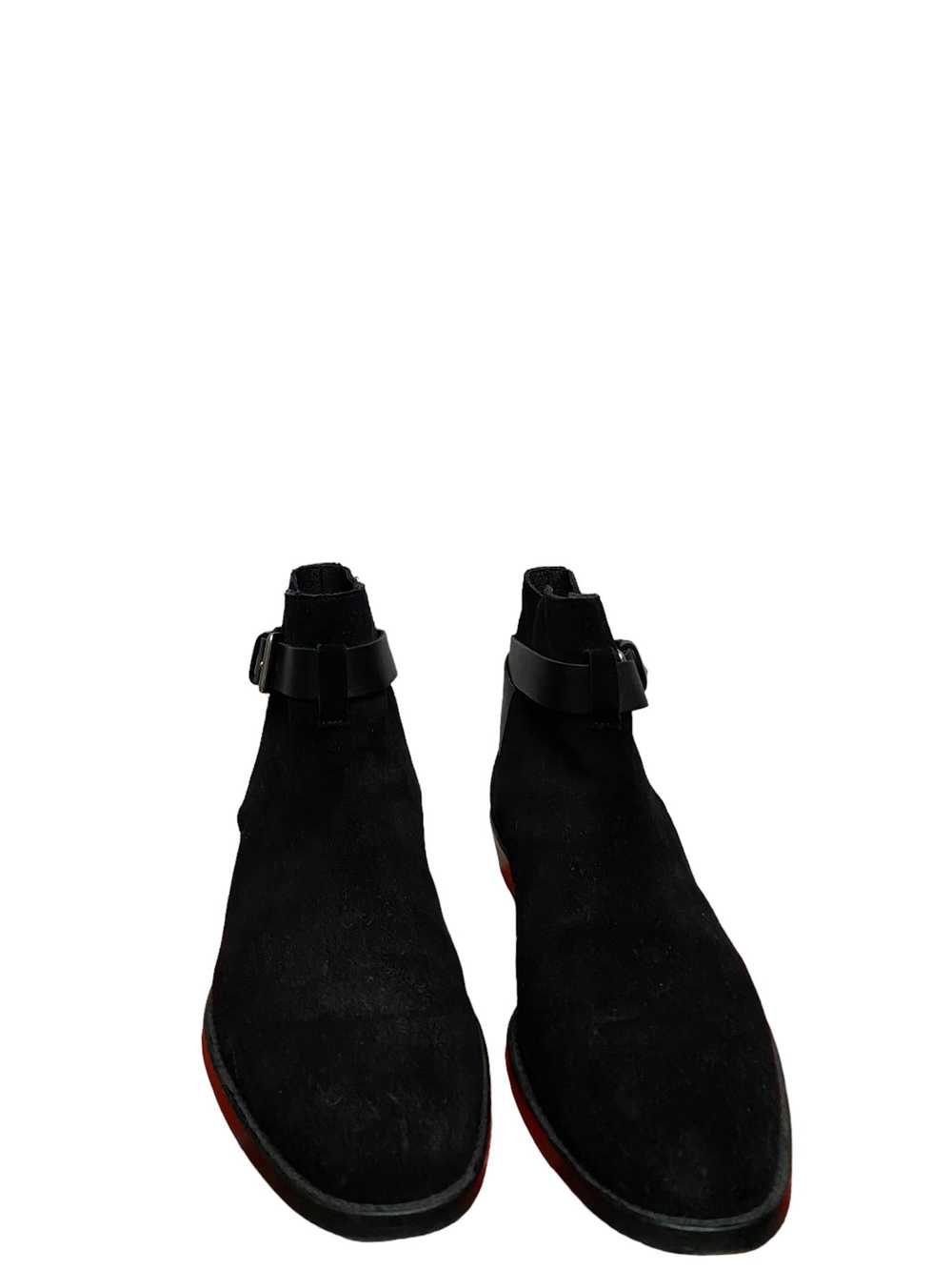 Sandro Black Suede Boots Jodhpur - image 3