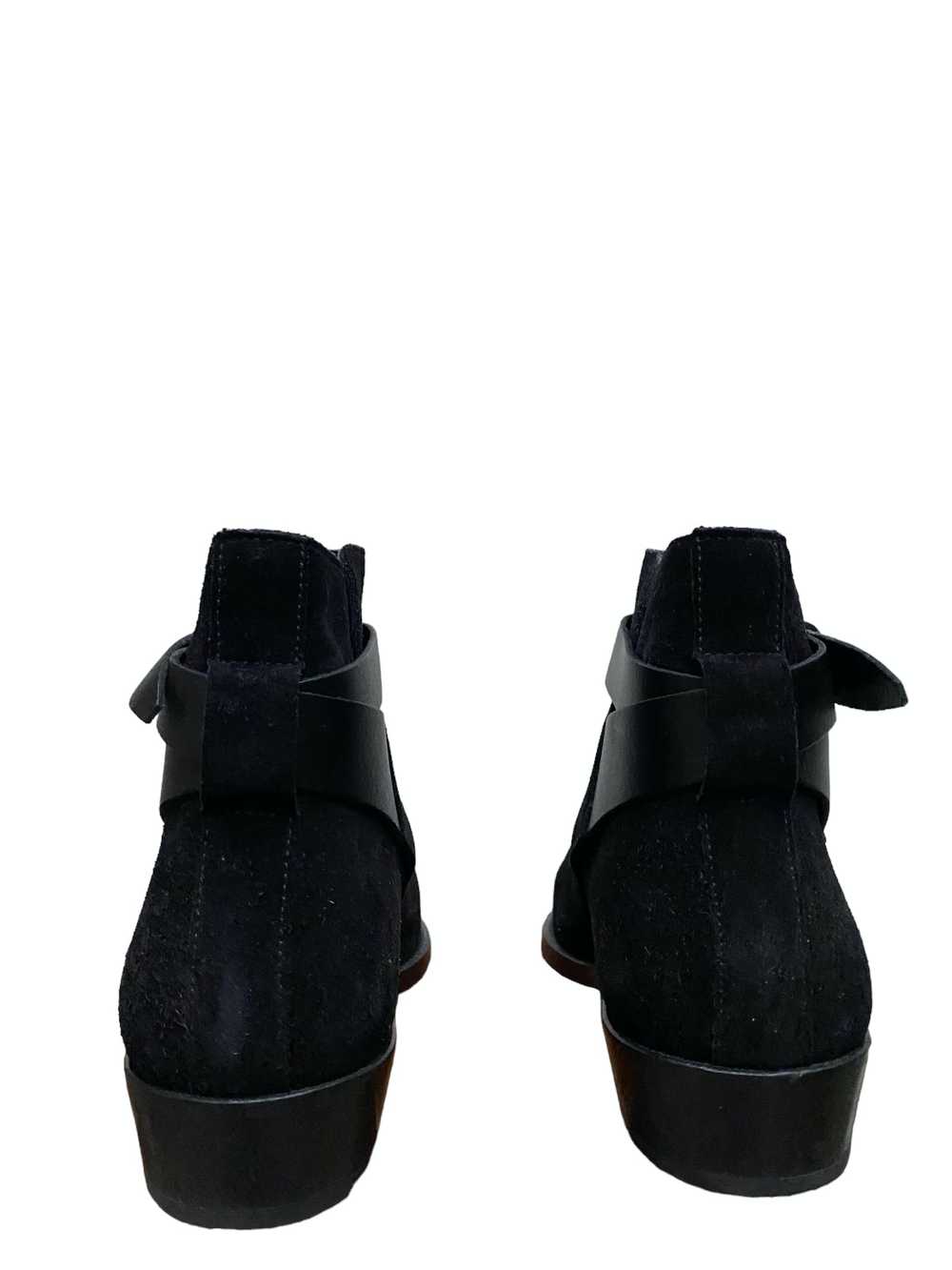 Sandro Black Suede Boots Jodhpur - image 4