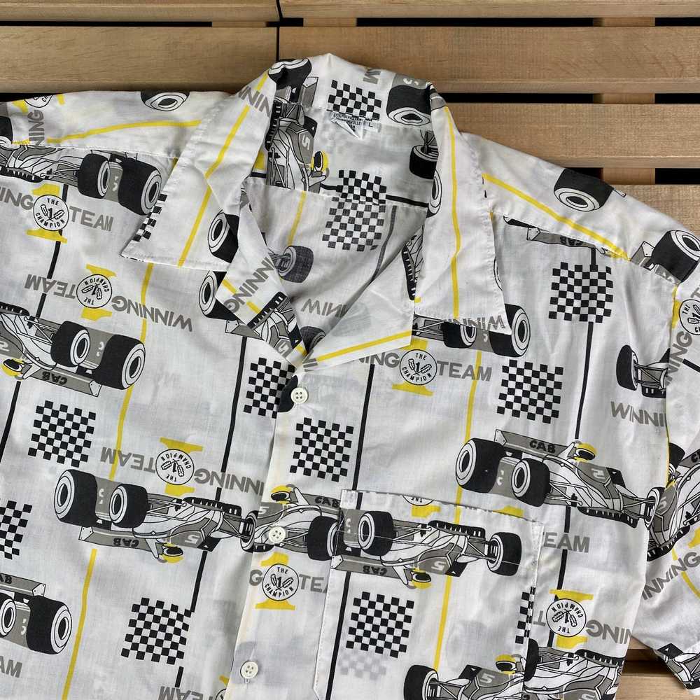 Crazy Shirts × Racing × Vintage Mens Shirt Crazy … - image 2