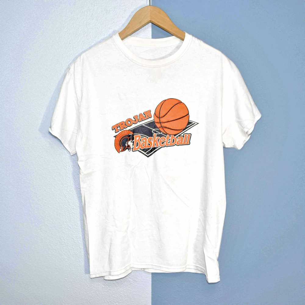 Sportswear × Tee Shirt Trojan Basketball Shirt - image 1