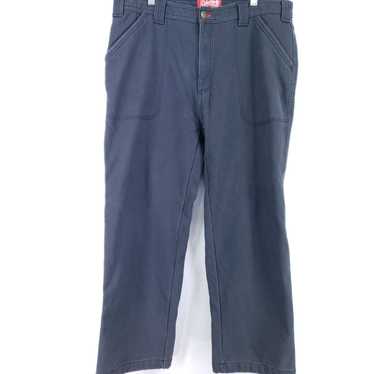 Mens Coleman Fleece Lined Carpenter Insulated Pants Khaki Size 36 X 30  Stretch 