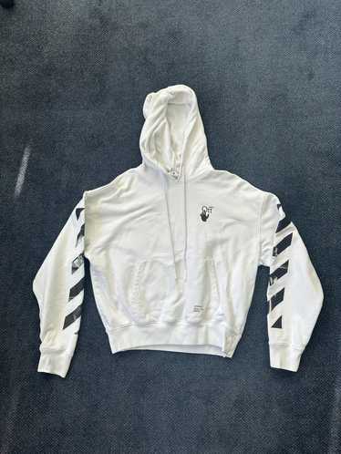 Off white hoodie classic clearance stripes