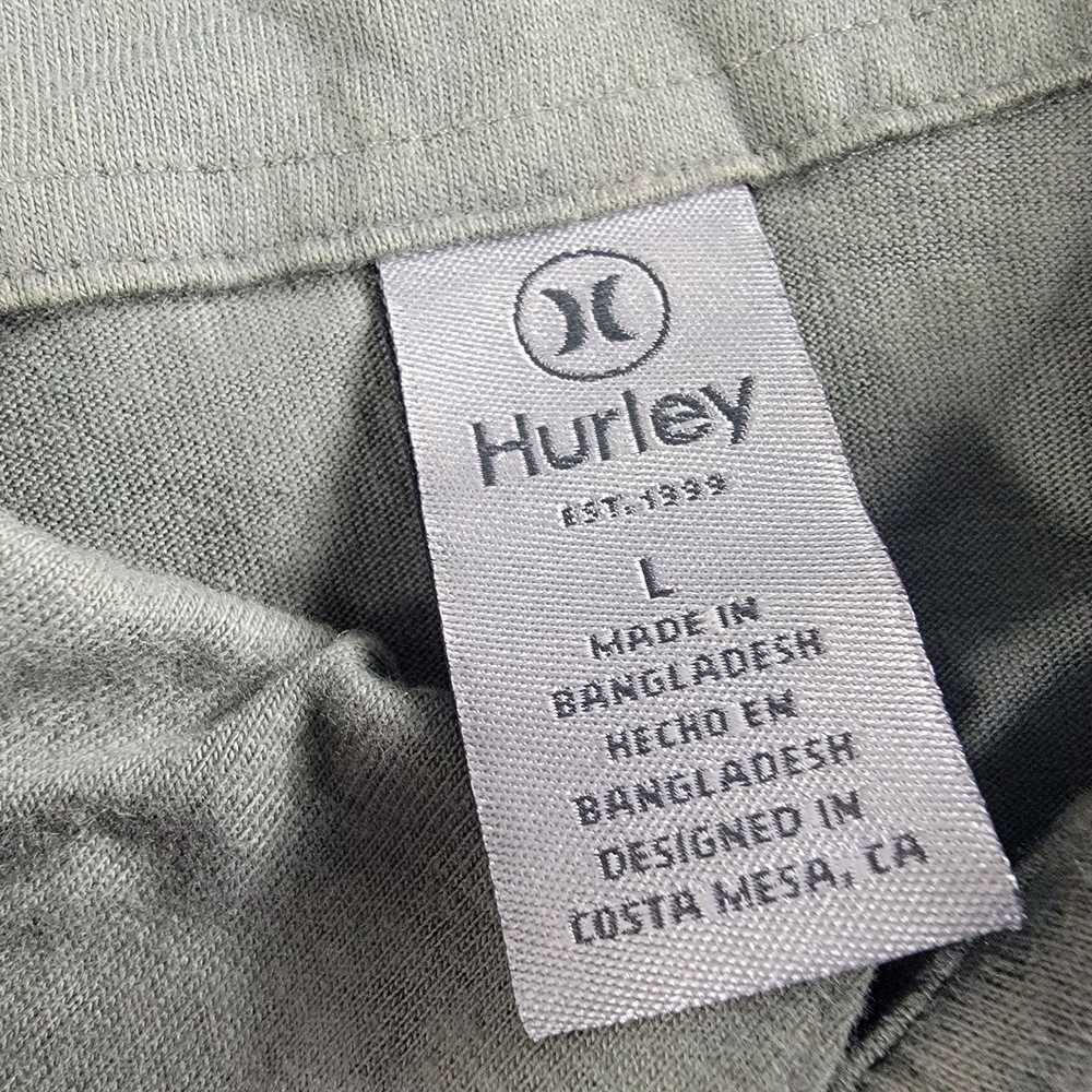 Hurley Hurley Mens Large Gray Polo Shirt Short Sl… - image 4
