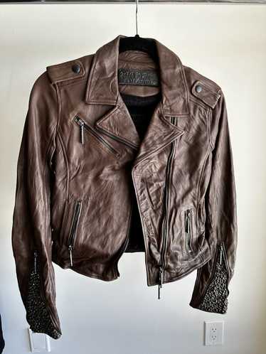 Jaded By Knight Jaded by Knight brown bike jacket - image 1