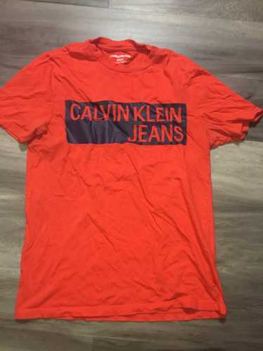 Calvin Klein × Streetwear × Vintage Red Calvin Kle