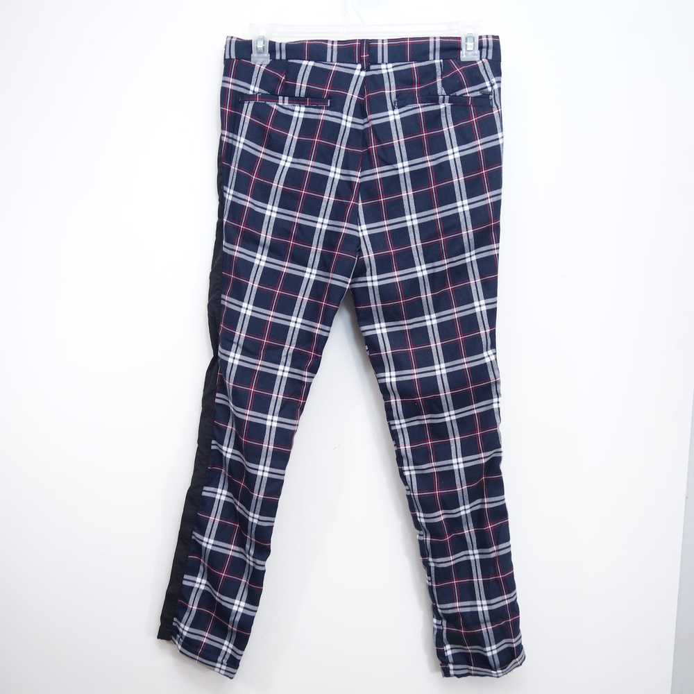 Pacsun Pacsun 33 x 30 Skinny Plaid Cropped Blue C… - image 1