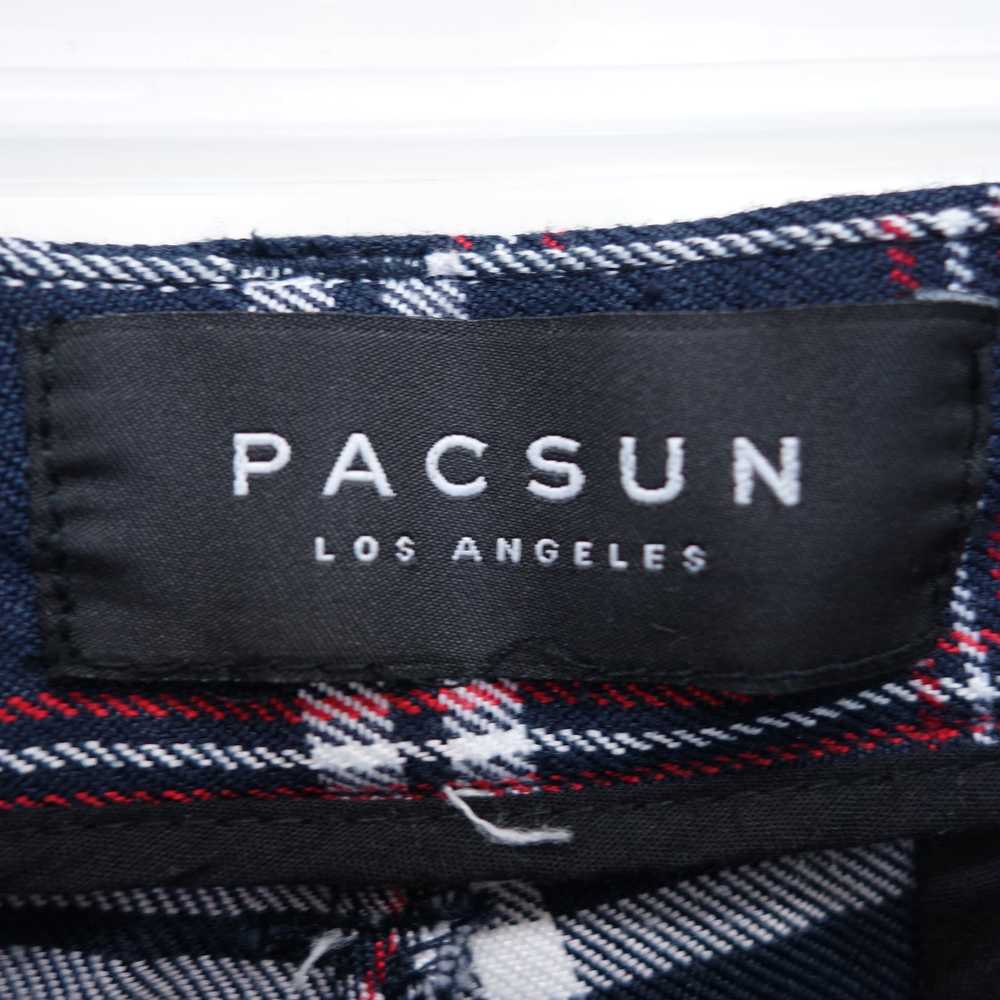 Pacsun Pacsun 33 x 30 Skinny Plaid Cropped Blue C… - image 6