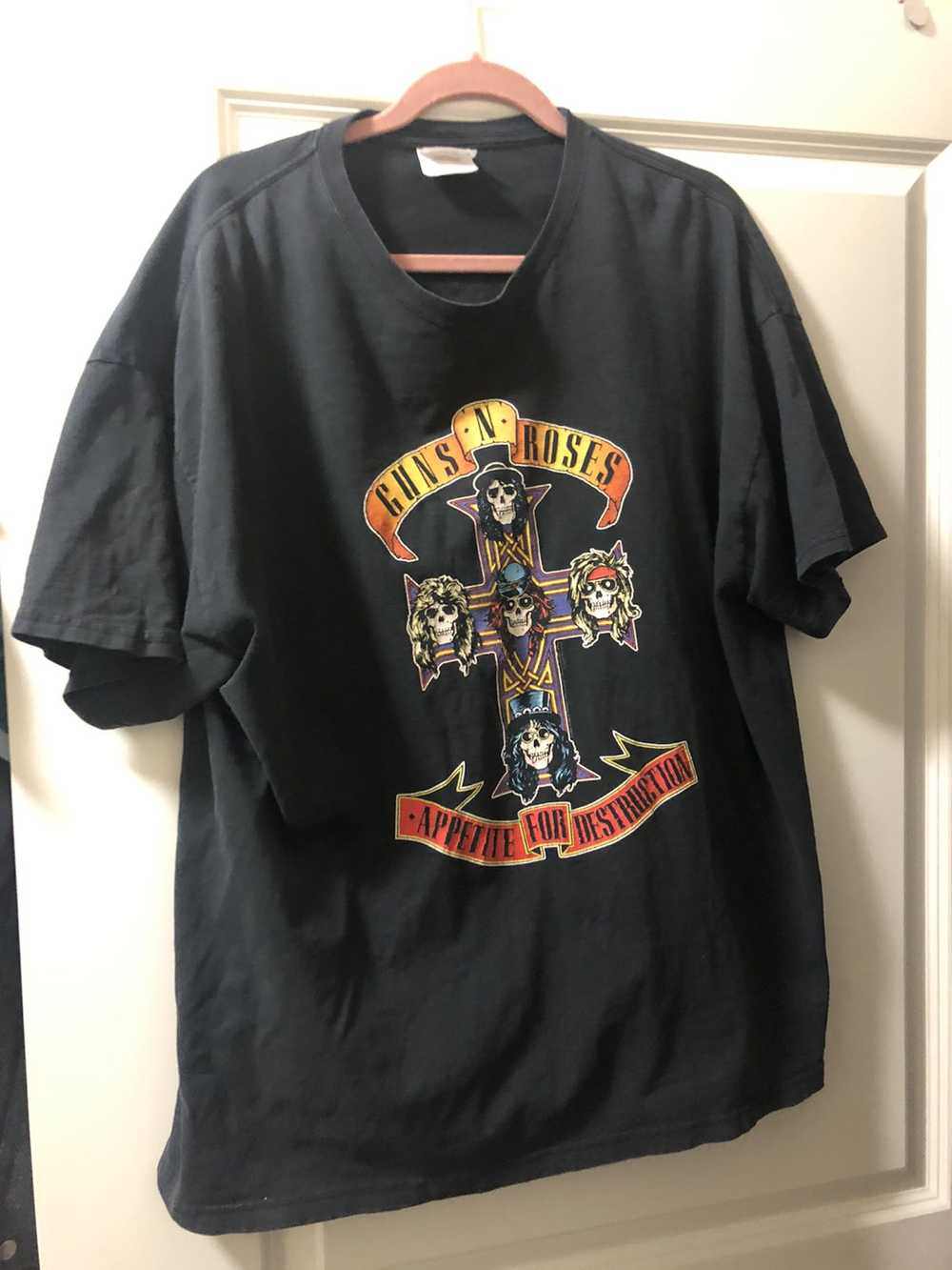 Vintage 2000s Guns n Roses Black Band T-shirt - Gem