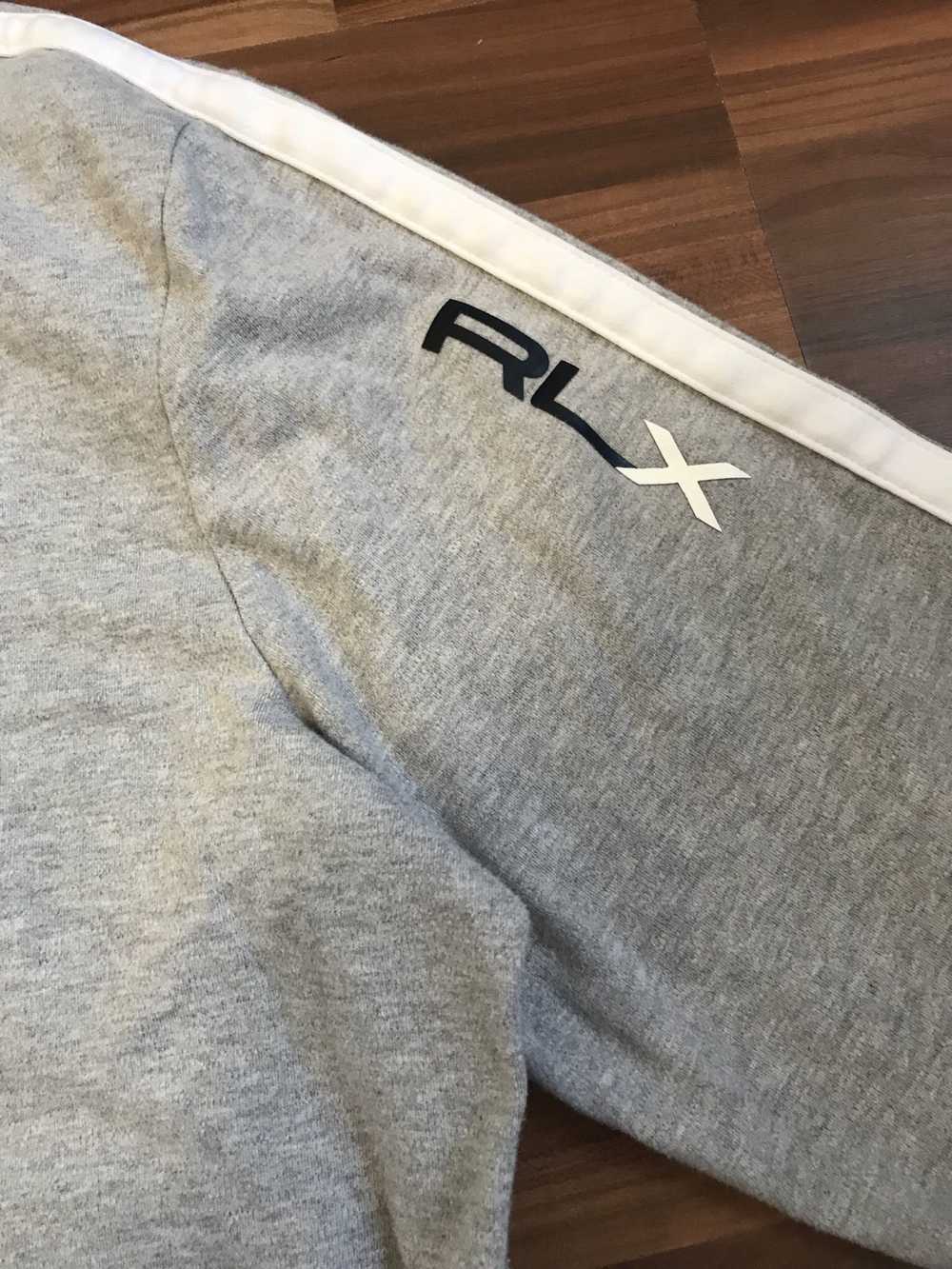 Ralph Lauren Rlx Zip Up Sweatshirt Grey Stripe - image 6