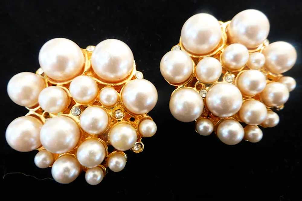MUSI Faux Pearl and Rhinestone Shoe Clips - image 4