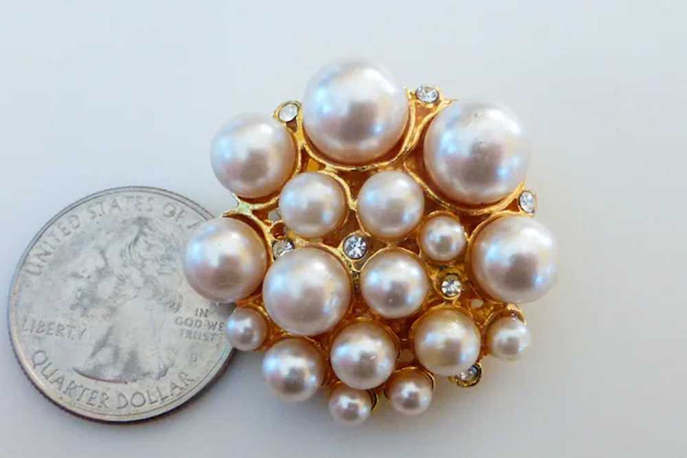 MUSI Faux Pearl and Rhinestone Shoe Clips - image 5