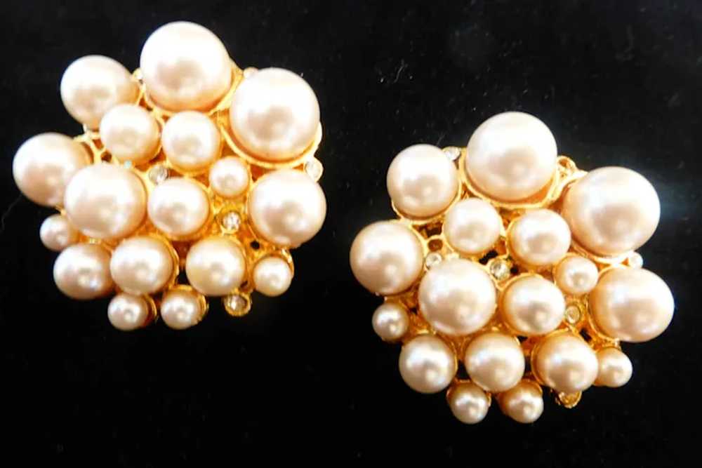 MUSI Faux Pearl and Rhinestone Shoe Clips - image 6