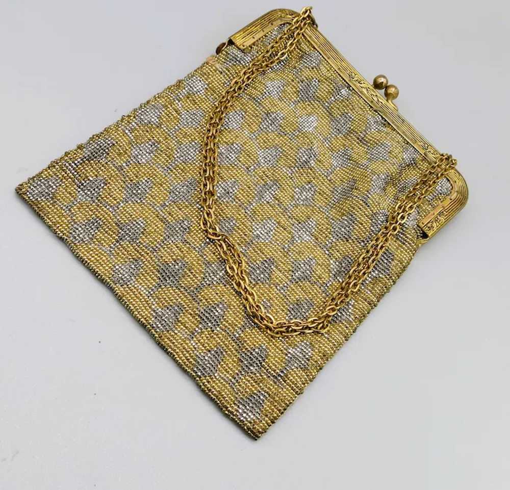 ANTIQUE French Micro Steel Bead Purse - image 6