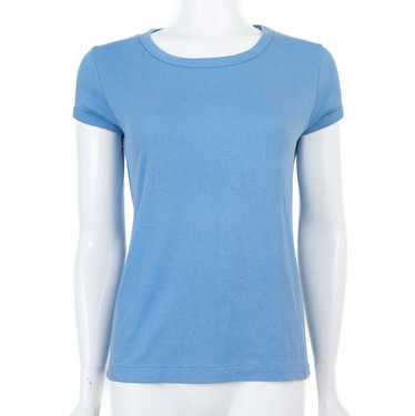 1970s Powder Blue Scoop Neck T-Shirt