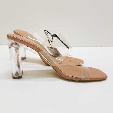 Zara Transparent Heel Sandals Beige 7.5 - image 1
