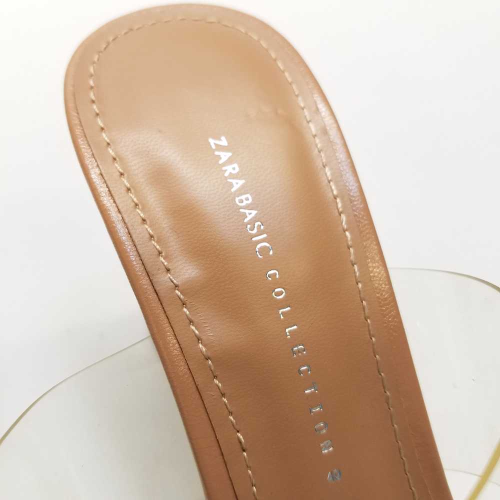 Zara Transparent Heel Sandals Beige 7.5 - image 7