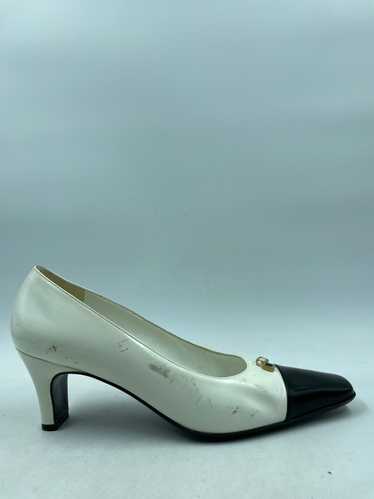 Authentic Vtg Ferragamo Bicolor Charm Pumps W 9.5A