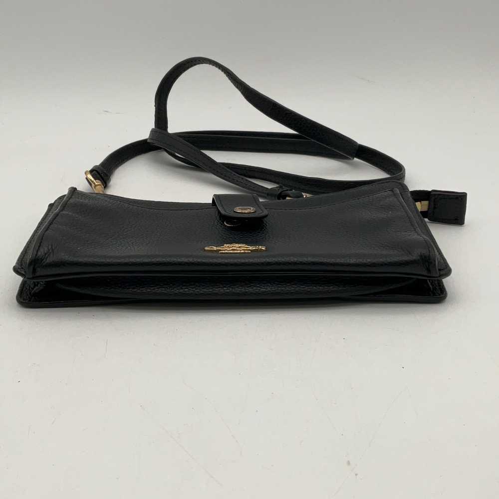 Coach Womens Black Leather Adjustable Strap Outer… - image 4