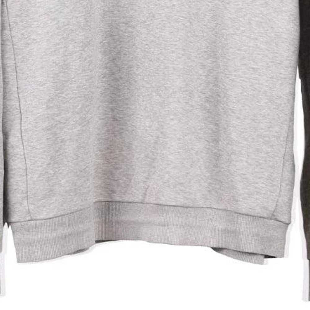 Adidas Spellout Sweatshirt - Large Grey Cotton Bl… - image 4