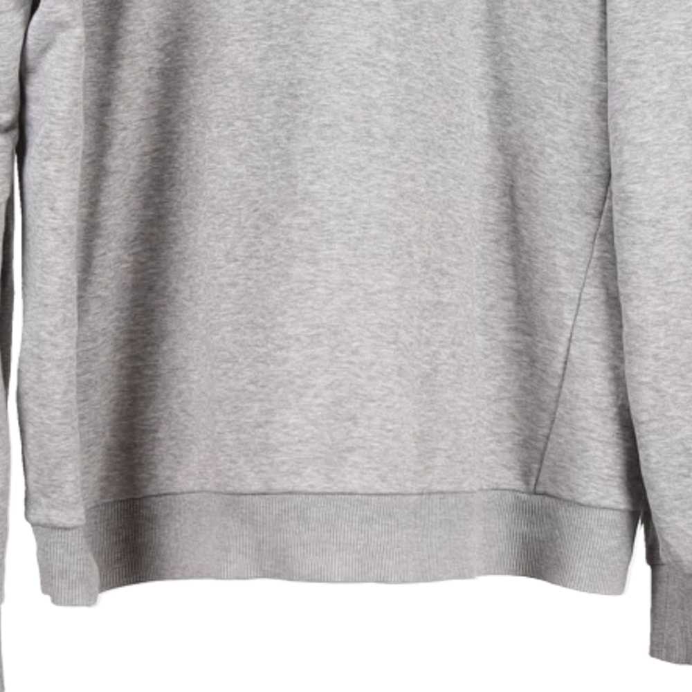 Adidas Spellout Sweatshirt - Large Grey Cotton Bl… - image 6