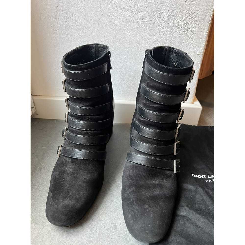 Saint Laurent Leather biker boots - image 2