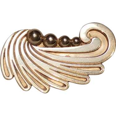 1950's La Cucaracha Taxco sterling wing brooch 11A