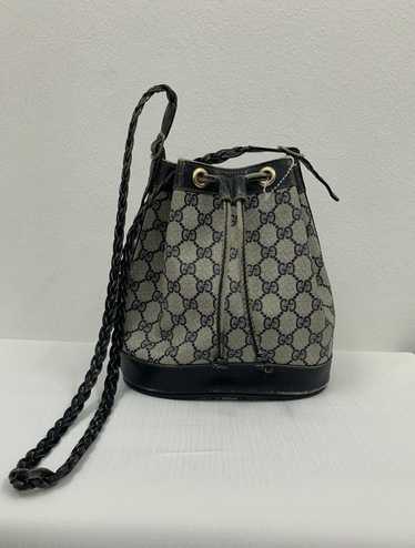 Gucci Vintage GUCCI monogram double GG Bucket Bag - image 1