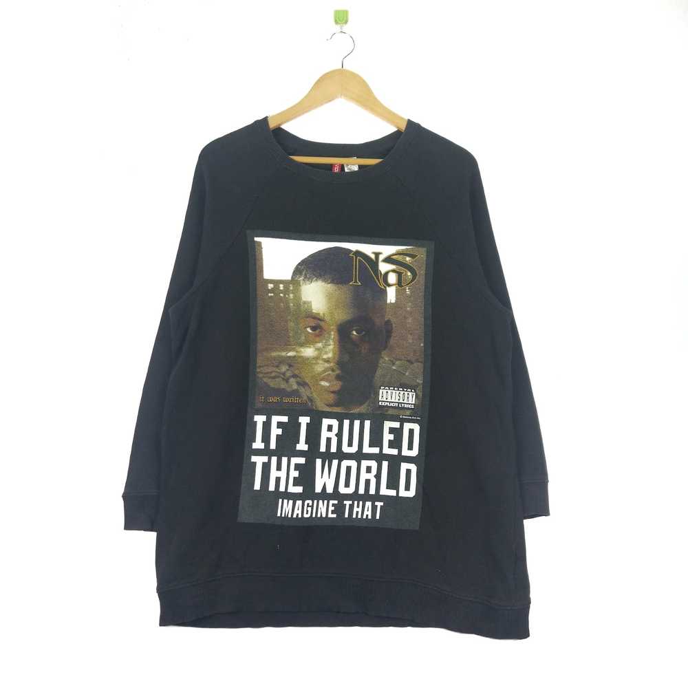 Divided × Nas Nas Hip Hop Crewneck Pullover Jumpe… - image 1