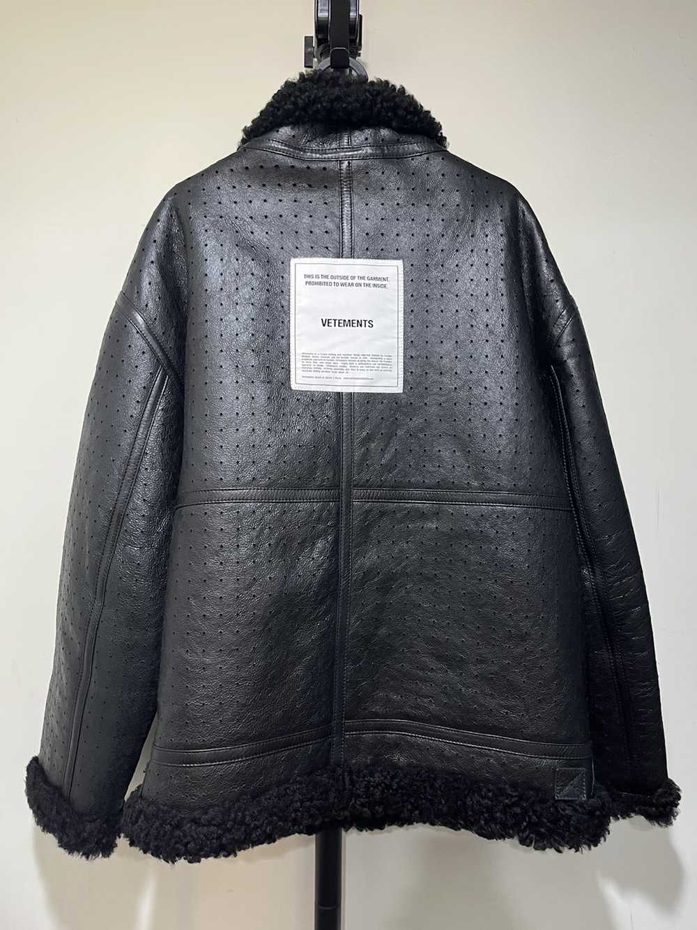 Vetements VETEMENTS Leather Shearling Jacket - image 2