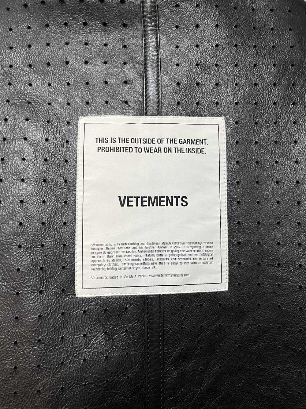 Vetements VETEMENTS Leather Shearling Jacket - image 3