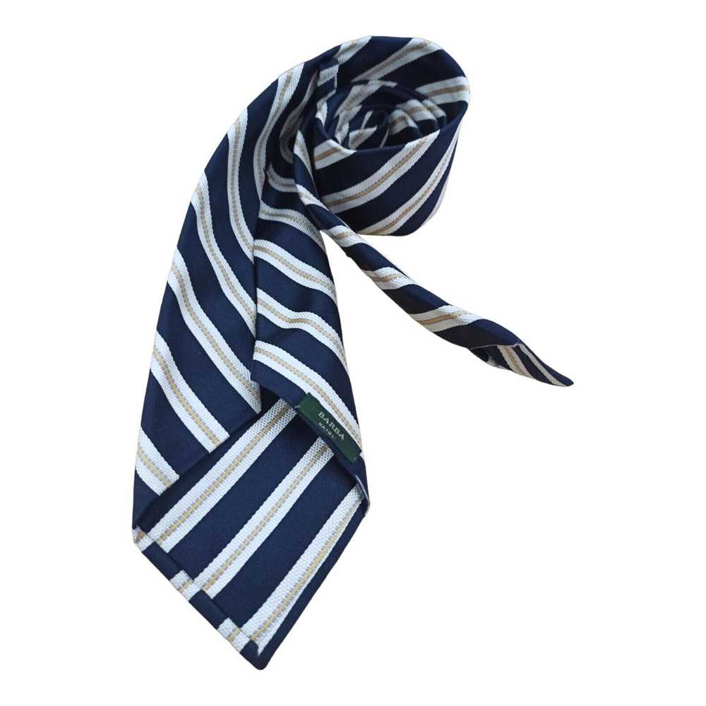 Barba Napoli BARBA NAPOLI 7FOLD Striped Silk Tie … - image 6