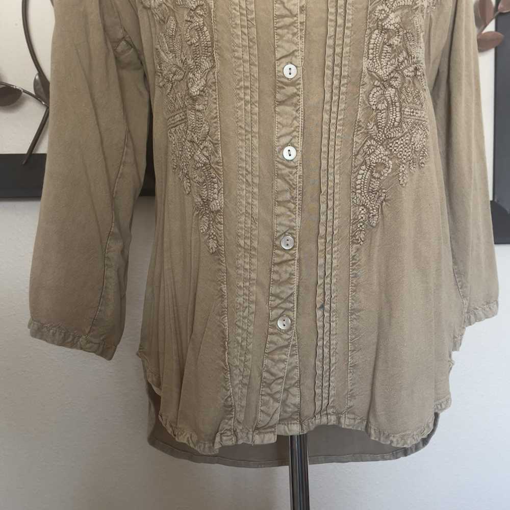 Other Solitaire By Ravi Khosla Anthropology Blouse - image 2