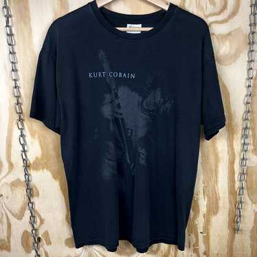 Vintage American Singer Kurt Cobain Black Y2K Shir