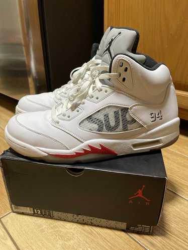 Jordan 5 retro supreme 2025 white