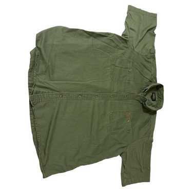 RedHead Camp Fishing Shirt Olive Green Short Sleeve Men's XL