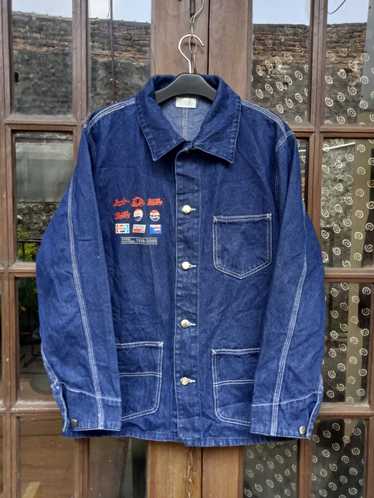 Japanese Brand × Pepsi Coat Chore Denim Jacket PE… - image 1