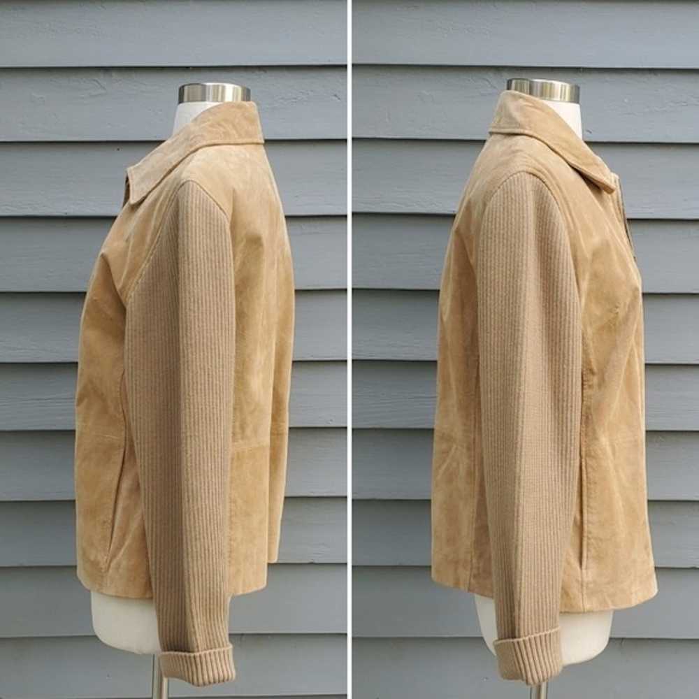 Vintage Vintage 70s Western Boho Camel Tan Suede … - image 2