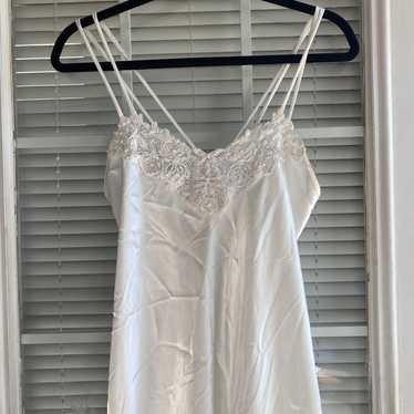 white vintage slip dress - Gem