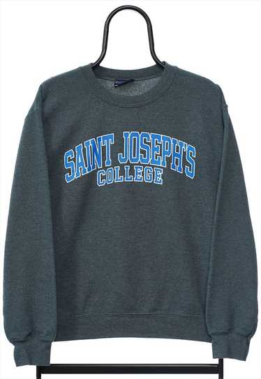 Vintage Saint Josephs Spellout Grey Sweatshirt Wom