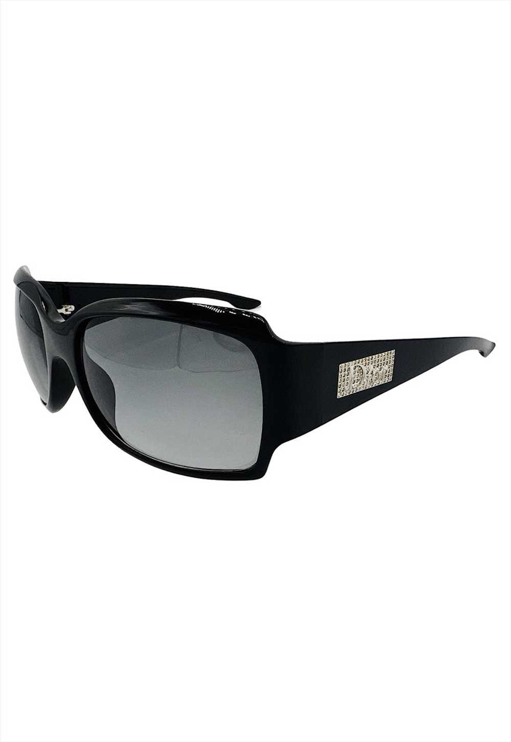 Christian Dior Sunglasses Black Square Logo Vinta… - image 1