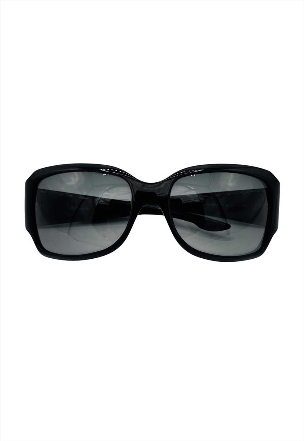 Christian Dior Sunglasses Black Square Logo Vinta… - image 2